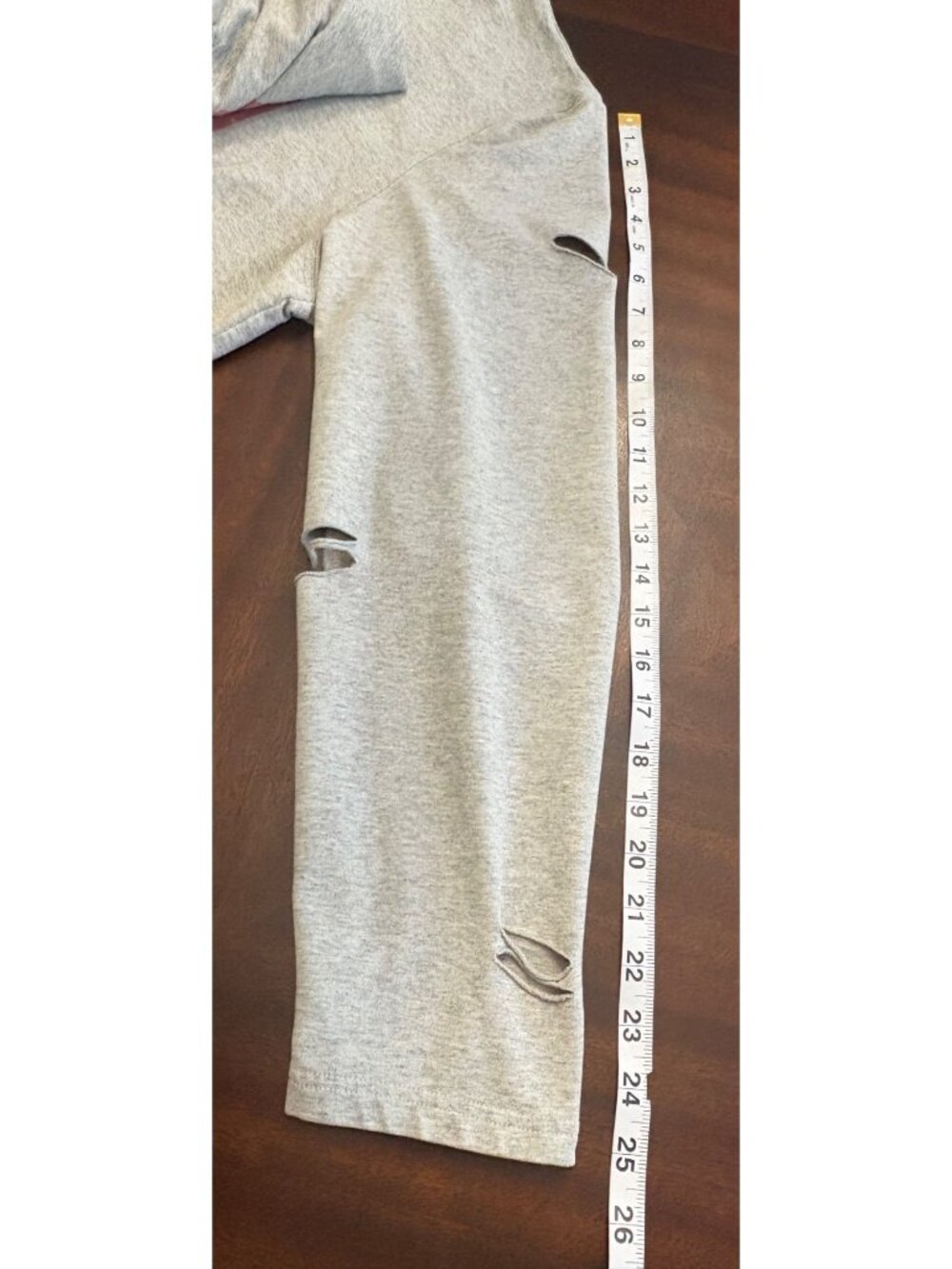 Distressed American Flag Graphic LongSleeve Gray Sweatshirt Hudson Outerwear 3X - Picture 14 of 15